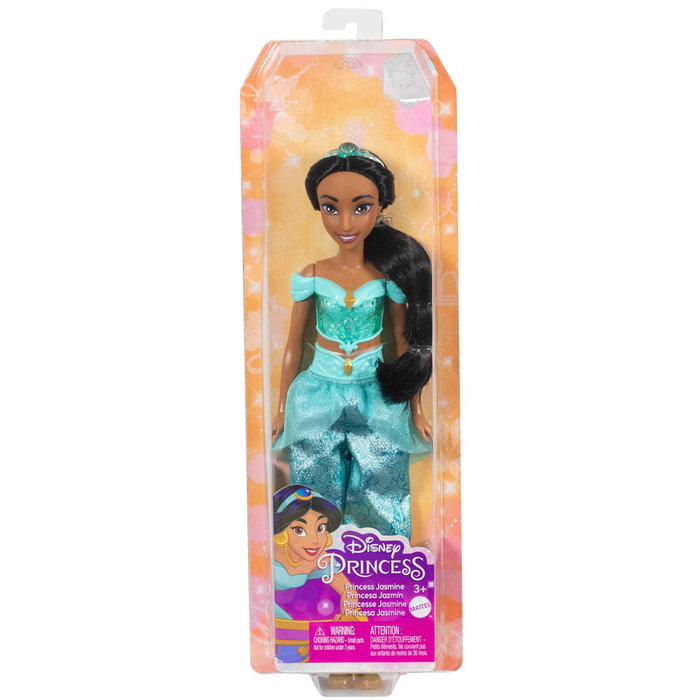 Mattel Disney Princesses Poupée Jasmine avec tenue pailletée et accessoires Mattel Disney Princesses Poupée Jasmine avec tenue pailletée et accessoires