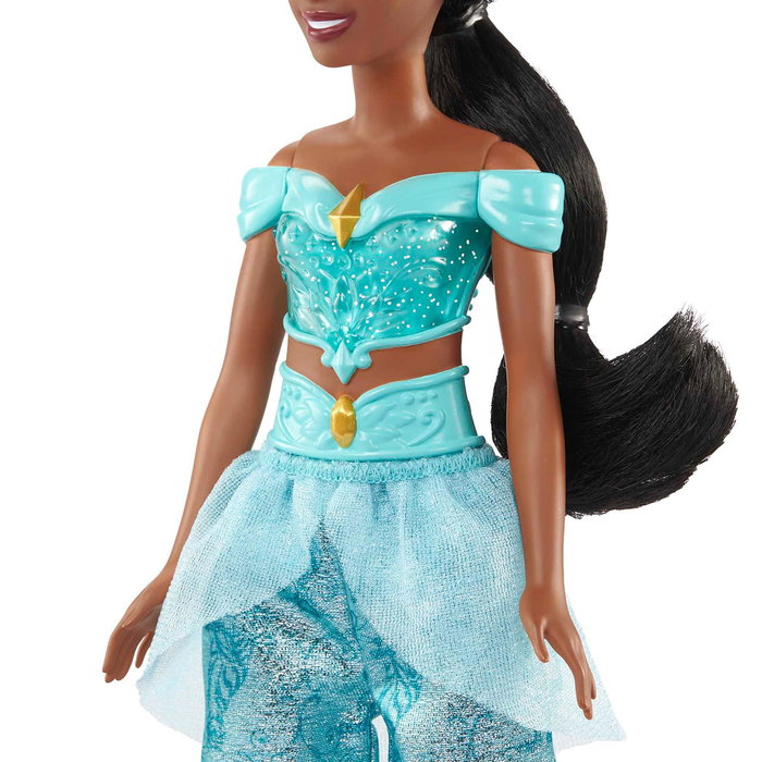 Mattel Disney Princesses Poupée Jasmine avec tenue pailletée et accessoires Mattel Disney Princesses Poupée Jasmine avec tenue pailletée et accessoires