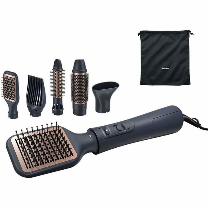 Philips BHA530/00 Brosse soufflante Brillance 1000 W avec technologie EHD, 2 vitesses, 3 températures et 5 accessoires incluant brosse plate et thermo-brosse