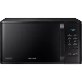 Samsung MG23K3513AK - Micro-ondes 23L avec Gril - Contrôle Électronique 800W - Cavité Céramique Émail Noir - Décon décongélation Quick Defrost