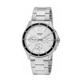 Montre Homme Casio COLLECTION Blanc Gris Argenté (Ø 43,5 mm) (Ø 35 mm)