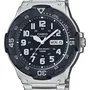 Casio Montre Analogique Homme avec Affichage de la Date et Jour, Aiguilles Luminova, Cadran Bleu, Réf. F-108