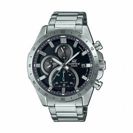 Casio EFR-571D-1AVUEF Montre Quartz Edifice à Chronographe, Boîtier et Bracelet Acier, Verre Minéral, Etanchéité 10 bar, Gris