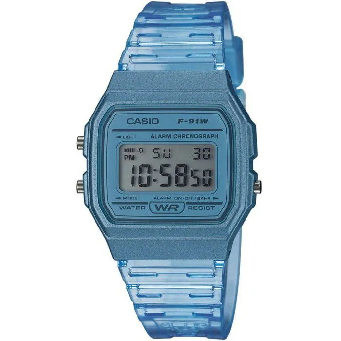 Casio Montre digitale F-91WS-2EF - Chronomètre, alarme quotidienne, calendrier automatique, étanche 100 m - Boîtier et bracelet résine, verre acrylique Casio Montre digitale F-91WS-2EF - Chronomètre, alarme quotidienne, calendrier automatique, étanche 100 m - Boîtier et bracelet résine, verre acrylique