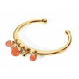 Morellato Bracelet en acier inoxydable doré avec diamants naturels et résine rouge