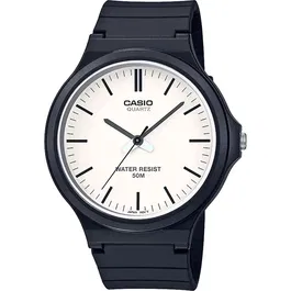 Casio Montre mixte MW-240-7EVEF, boitier et bracelet en resine noir, mouvement quartz, etancheite 5 Atm, design classique