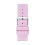 Guess W1223L1 avec bracelet rose et boîtier argenté