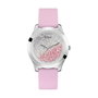 Guess W1223L1 avec bracelet rose et boîtier argenté
