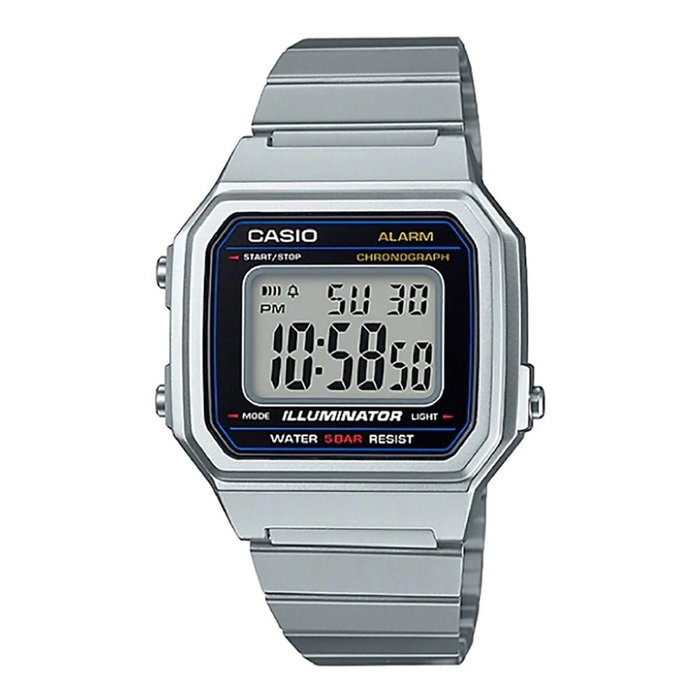 Montre Unisexe Casio B650WD-1AEF Noir Argenté (Ø 41 mm) Montre Unisexe Casio B650WD-1AEF Noir Argenté (Ø 41 mm)