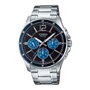 Casio MTP-1374D-2AVDF avec cadran noir et bracelet gris