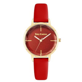 Juicy Couture JC1326GPRD Montre Analogique Rouge et Dorée