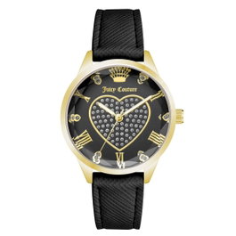 Juicy Couture JC1300GPBK - Montre analogique dorée et noire