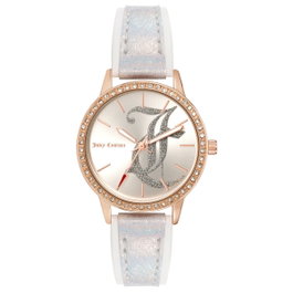 Juicy Couture JC1292RGSI - Montre analogique rose et blanc