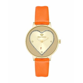 Juicy Couture JC1234GPOR - Montre analogique dorée et orange