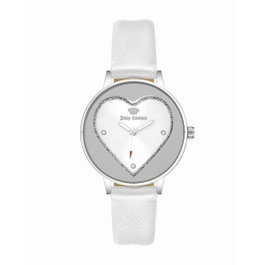 Juicy Couture JC1235SVWT montre analogique femme blanc et argenté