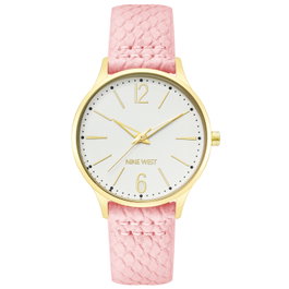 Nine West NW-2560SVPK Montre Analogique Dorée et Rose