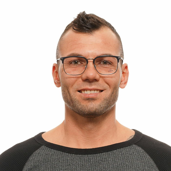 Monture de Lunettes Homme Omega OM5026-55020 Gris Ø 55 mm