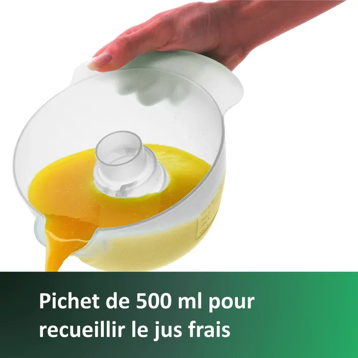 Philips HR2738/00 Presse-agrumes électrique 500 ml (0.5L) Blanc - Compact, Entièrement Démontable, Design Anti-goutte - Daily Collection