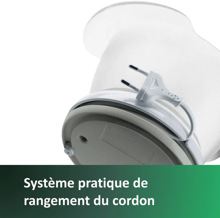 Philips HR2738/00 Presse-agrumes électrique 500 ml (0.5L) Blanc - Compact, Entièrement Démontable, Design Anti-goutte - Daily Collection