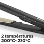 BaByliss ST089E Straight 230 - Lisseur Céramique Multi-Voltage - Plaques Flottantes 24x95mm, 2 Températures (200°C/230°C), Cordon Rotatif 2m