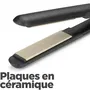 BaByliss ST089E Straight 230 - Lisseur Céramique Multi-Voltage - Plaques Flottantes 24x95mm, 2 Températures (200°C/230°C), Cordon Rotatif 2m