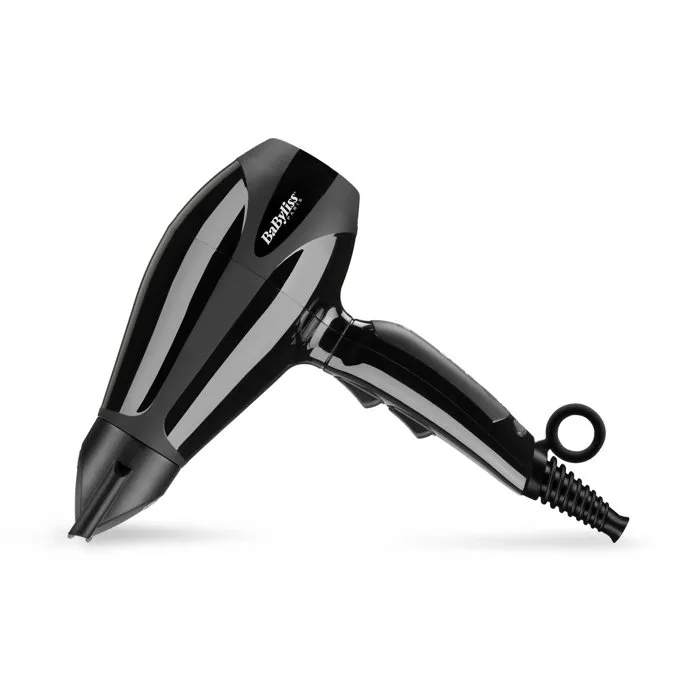 Babyliss 6715DE - Sèche-cheveux professionnel compact 2200W, moteur AC, en céramique, avec diffuseur et concentrateurs, fabriqué en Italie
