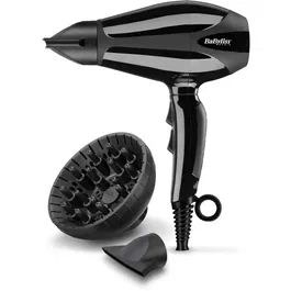 Babyliss 6715DE - Sèche-cheveux professionnel compact 2200W, moteur AC, en céramique, avec diffuseur et concentrateurs, fabriqué en Italie