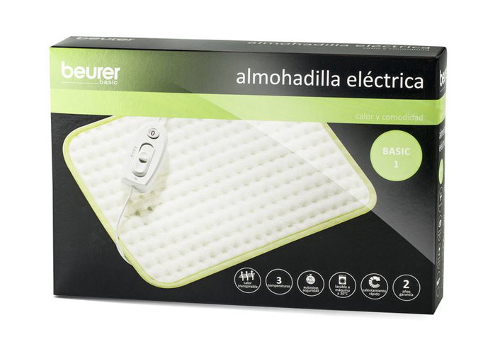 Beurer BASIC 1 Almohadilla Electrónica de Tacto Suave (33x44 cm)