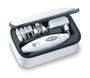 Beurer MP-41 - Appareil de Manucure et Pédicure Professionnel avec 7 Adaptateurs et Revêtement Saphir, 2 Vitesses, Rotation Réversible et LED