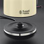 Russell Hobbs 20415-70 Bouilloire électrique Colours Plus+ 1.7 L crème avec fonction ébullition rapide (1 tasse en 50 s) et bec verseur anti-gouttes