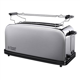 Russell Hobbs 23610-56 Tostador 2 Ranuras Alargadas Oxford - Grille-pain 2 fentes longues avec réglage browning, fonction décongélation et bac à miettes amovible