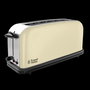 Russell Hobbs 21395-56 Tostador à fentes longues Classic Cream - Toasteur à réglage de cuisson, fonction pain surgelé et tiroir à miettes extractible