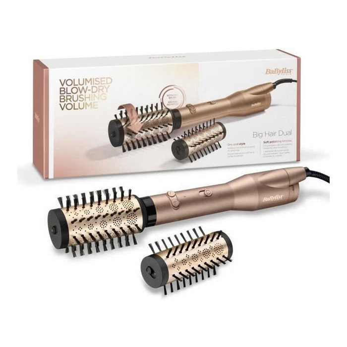 BaByliss Big Hair Dual AS952E - Brosse soufflante rotative Or BaByliss Big Hair Dual AS952E - Brosse soufflante rotative Or