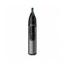 Philips NT3650/16 Tondeuse Nez Oreilles Sourcils Recortador Poils, Technologie PrecisionTrim, Protection Peau, Lavable, Fonctionne Pile AA, Gris Noir