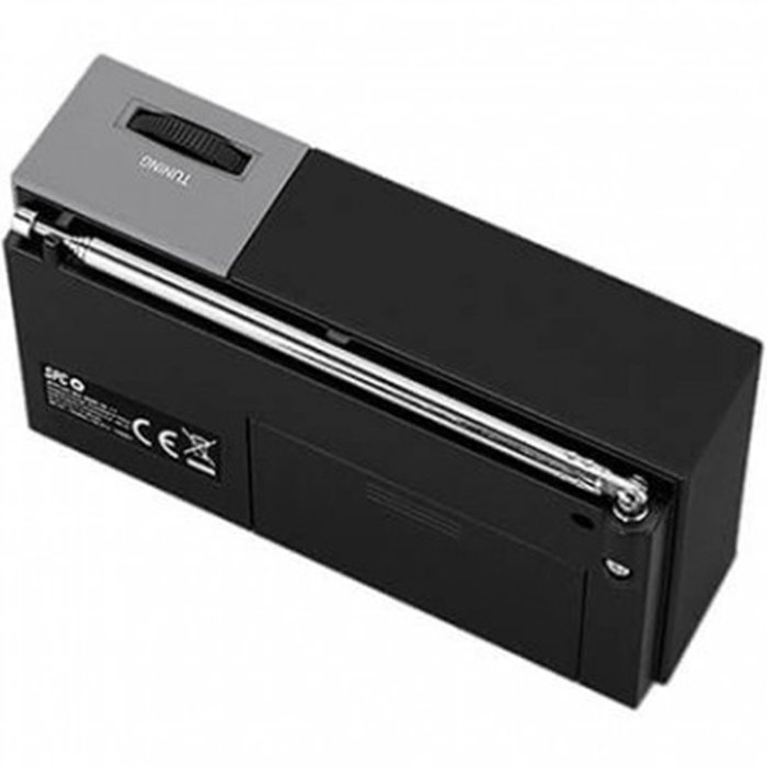 SPC JETTY LITE Radio AM/FM Compacte avec Son Puissant - Noir