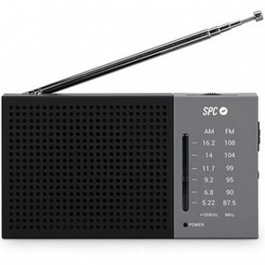 SPC JETTY LITE Radio AM/FM Compacte avec Son Puissant - Noir