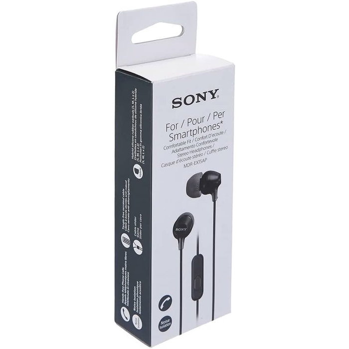 Casque Sony MDR-EX15AP Noir