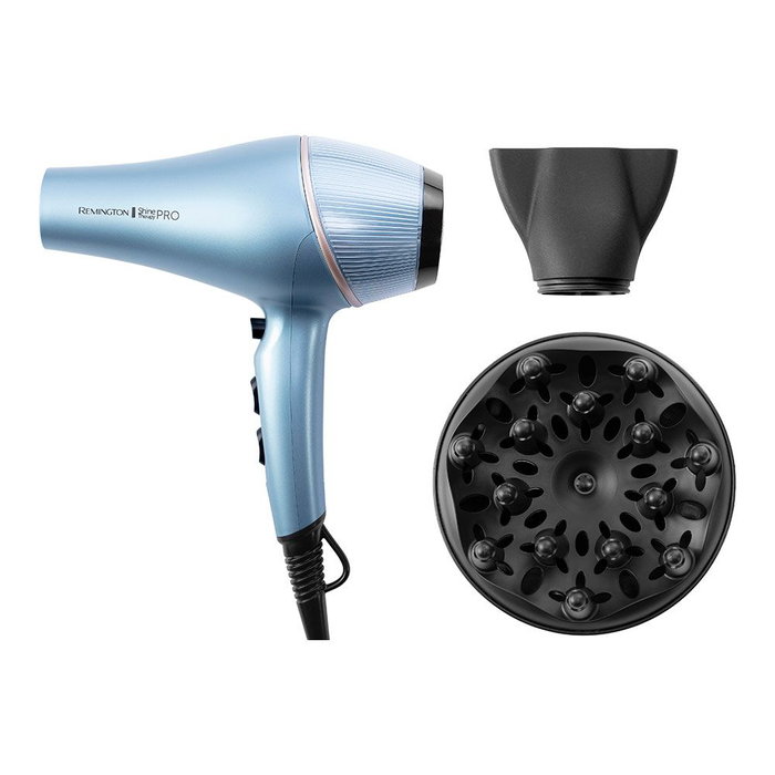 Remington Shine Therapy AC9300 Secateur Cheveux Ionique 2200W Triple Technologie Brillance Anti-Frisottis Air Froid Diffuseur