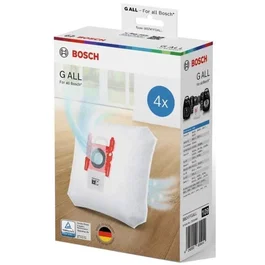 Bosch PowerProtect Type G ALL Sacs d'aspirateur avec charbon actif, Lot de 4 sacs + 1 filtre