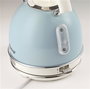 Ariete 2877/05 - Bouilloire vintage bleue 1,7 L - Design rétro avec filtre anti-calcaire amovible et système d'arrêt automatique