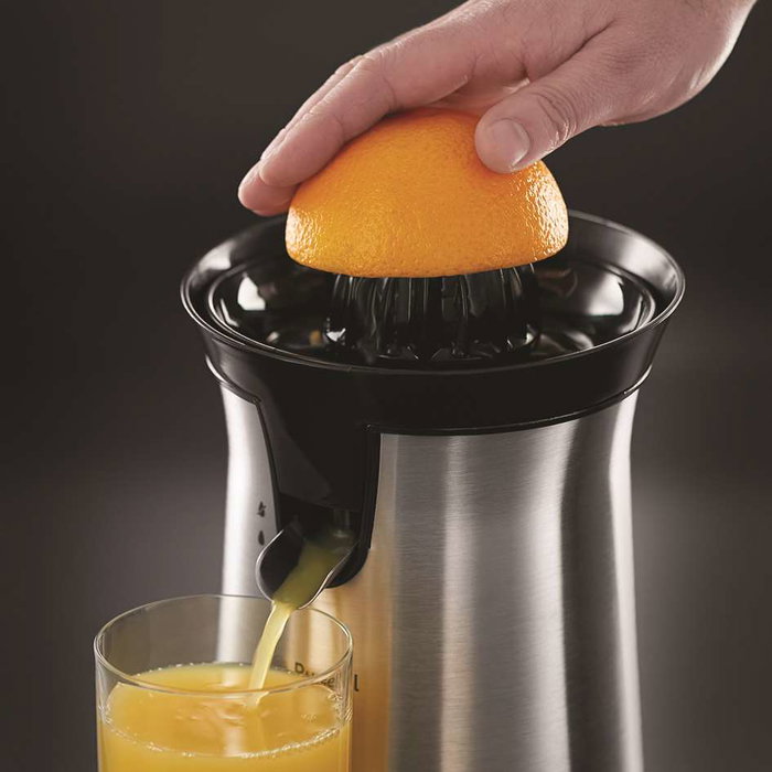 Russell Hobbs 22760-56 Exprimidor Classique, 60W, 2 Cônes Interchangeables à Rotation Automatique, Extrait Maximum de Jus