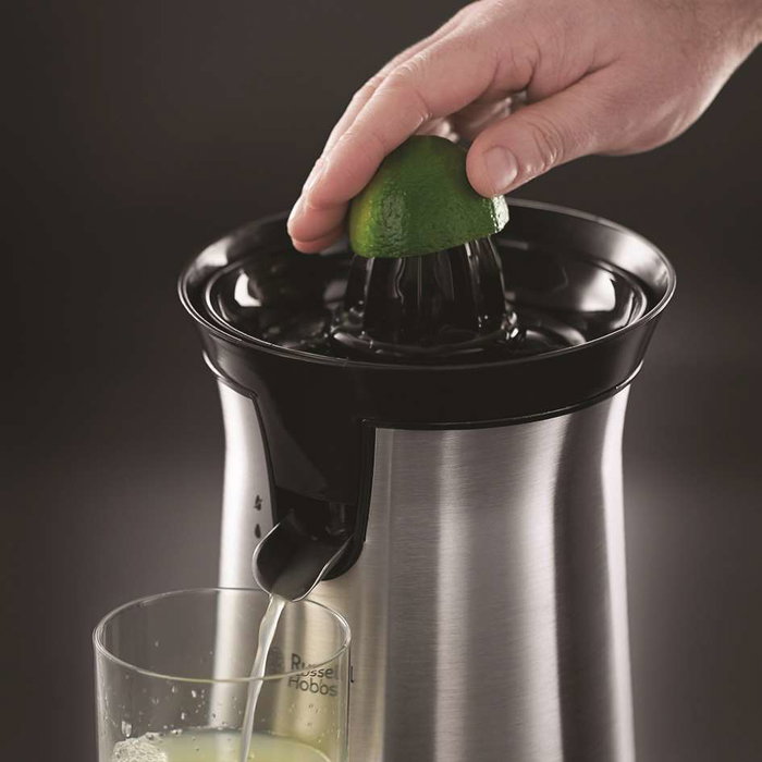 Russell Hobbs 22760-56 Exprimidor Classique, 60W, 2 Cônes Interchangeables à Rotation Automatique, Extrait Maximum de Jus