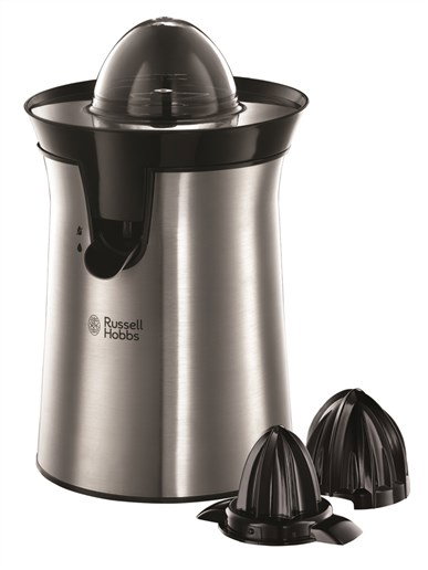 Russell Hobbs 22760-56 Exprimidor Classique, 60W, 2 Cônes Interchangeables à Rotation Automatique, Extrait Maximum de Jus