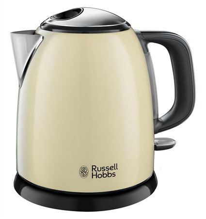 Russell Hobbs 24994-70 - Bouilloire électrique mini 1 litre - Design Coloris Plus+ - Couleur crème - Économe en énergie Russell Hobbs 24994-70 - Bouilloire électrique mini 1 litre - Design Coloris Plus+ - Couleur crème - Économe en énergie