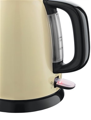 Russell Hobbs 24994-70 - Bouilloire électrique mini 1 litre - Design Coloris Plus+ - Couleur crème - Économe en énergie Russell Hobbs 24994-70 - Bouilloire électrique mini 1 litre - Design Coloris Plus+ - Couleur crème - Économe en énergie