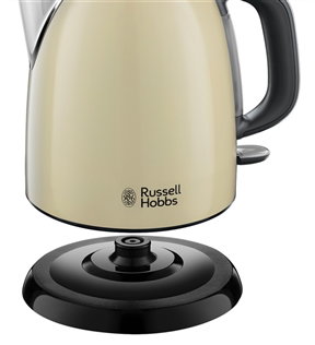 Russell Hobbs 24994-70 - Bouilloire électrique mini 1 litre - Design Coloris Plus+ - Couleur crème - Économe en énergie Russell Hobbs 24994-70 - Bouilloire électrique mini 1 litre - Design Coloris Plus+ - Couleur crème - Économe en énergie