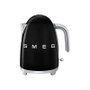 Smeg KLF03BLEU Bouilloire noire 1,7 L 2400 W inox sans fil avec filtre anticalcaire