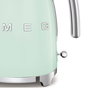 Smeg Bouilloire électrique KLF03PGEU vert pastel, 1,7 L, rétroéclairage LED, arrêt automatique