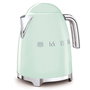 Smeg Bouilloire électrique KLF03PGEU vert pastel, 1,7 L, rétroéclairage LED, arrêt automatique