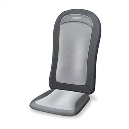 Beurer MG-206 Housse de siège de massage Shiatsu vibrante avec fonction chaleur, 2 intensités et 3 zones, couleur noir